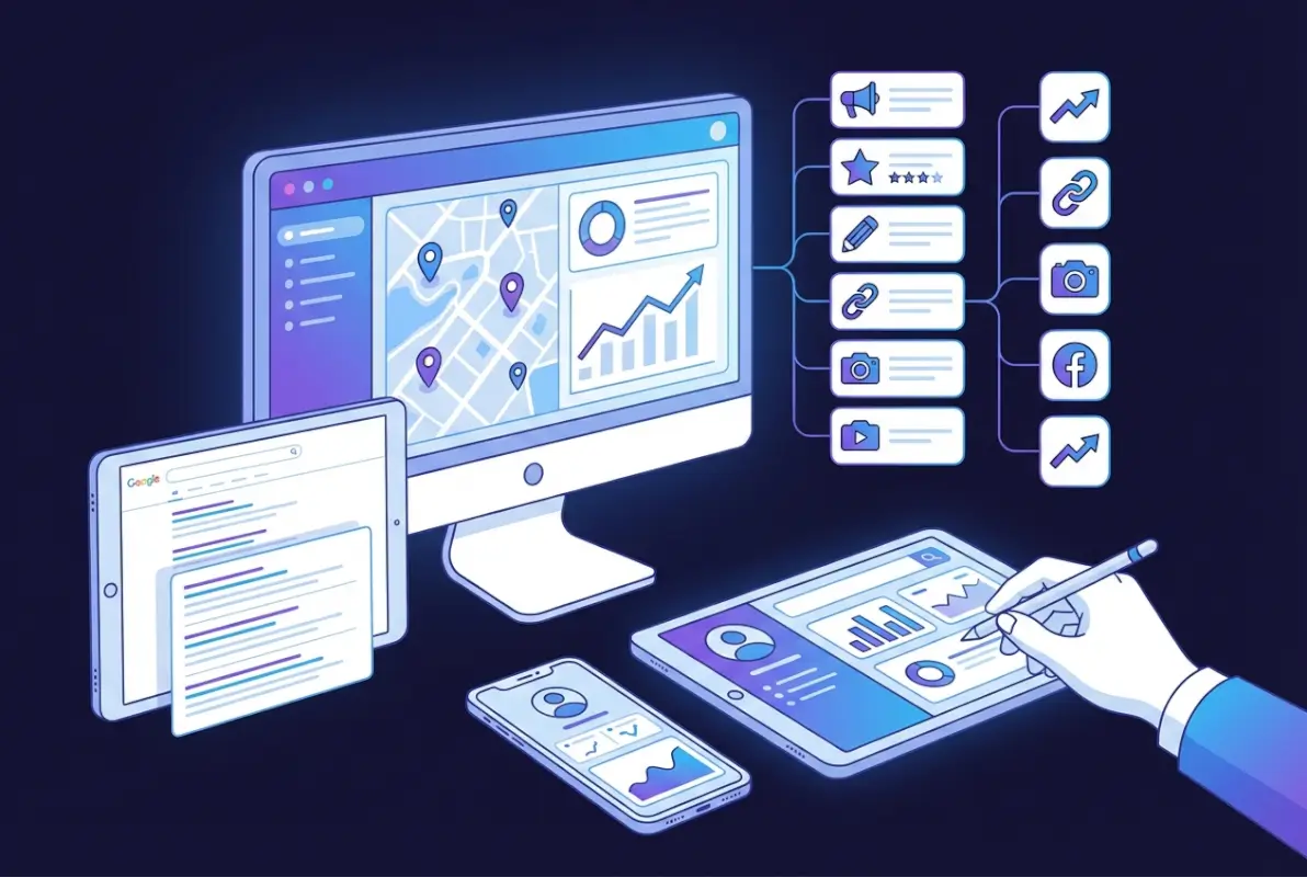 Tools and interfaces for 7 Powerful Ways Free Business Listings Boost Local SEO Rankings