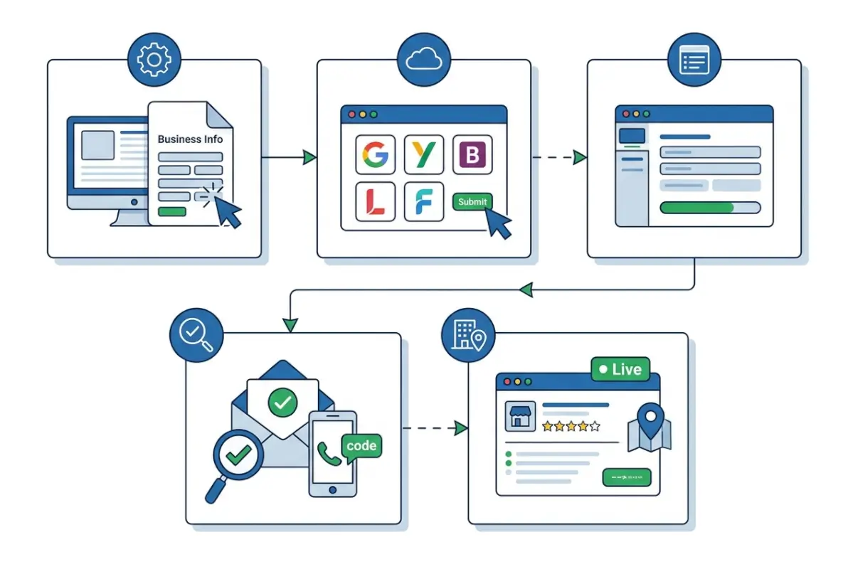 Step-by-step process for Free Business Listing Sites: 5 Best Directories to Get Listed Today (2026 Guide)