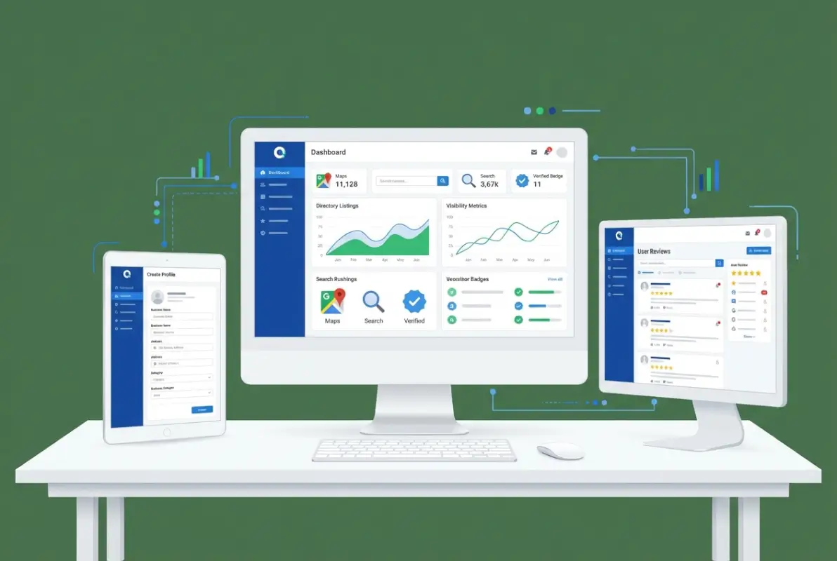 Tools and interfaces for Get Listed Today: 5 Proven Reasons Your Business Needs Directory Visibility
