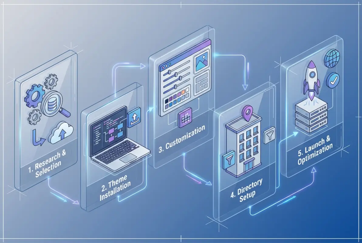 Step-by-step process for Business Directory Themes: Top 5 WordPress Designs for 2026