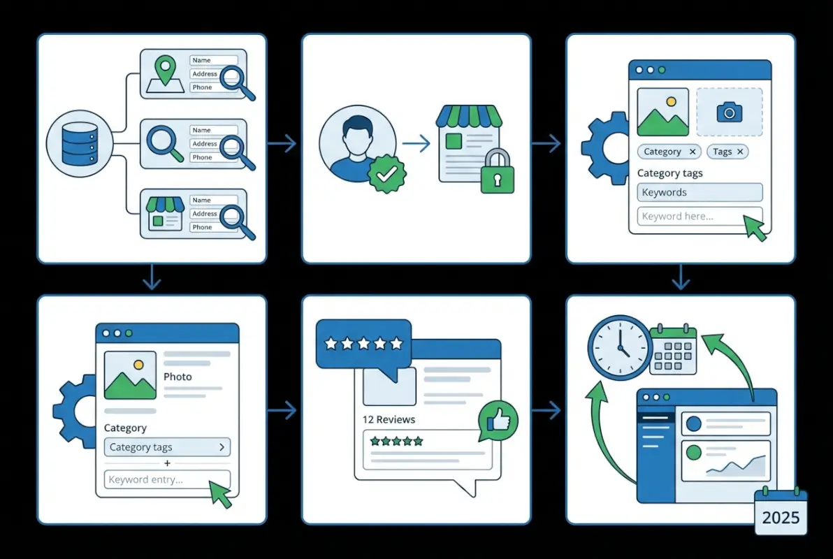 Step-by-step process for Directory Listing SEO: 5 Best Practices for Business Listings Optimization in 2025