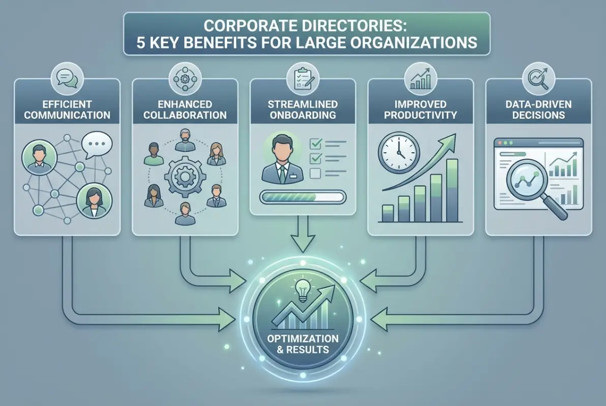 Best practices for Corporate Directories: 5 Key Benefits for Large Organizations