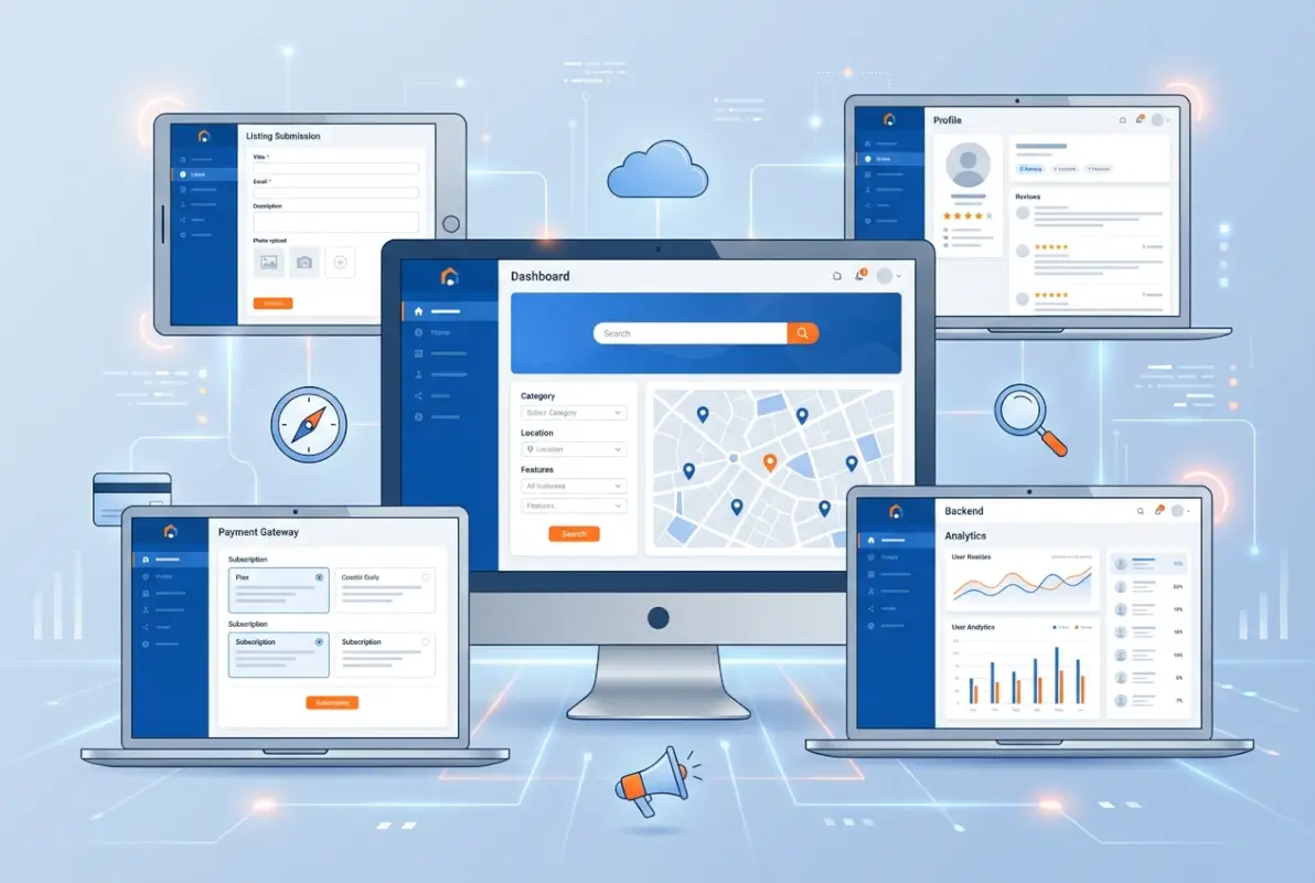 Tools and interfaces for How to Start a Directory Website: 5 Essential Features for Launch Success