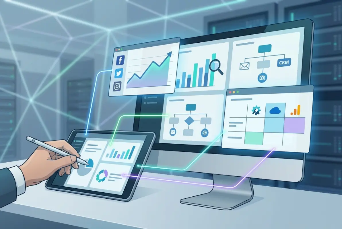 Tools and interfaces for Top Digital Marketing Software Tools: 2025 Directory & Buyer's Guide