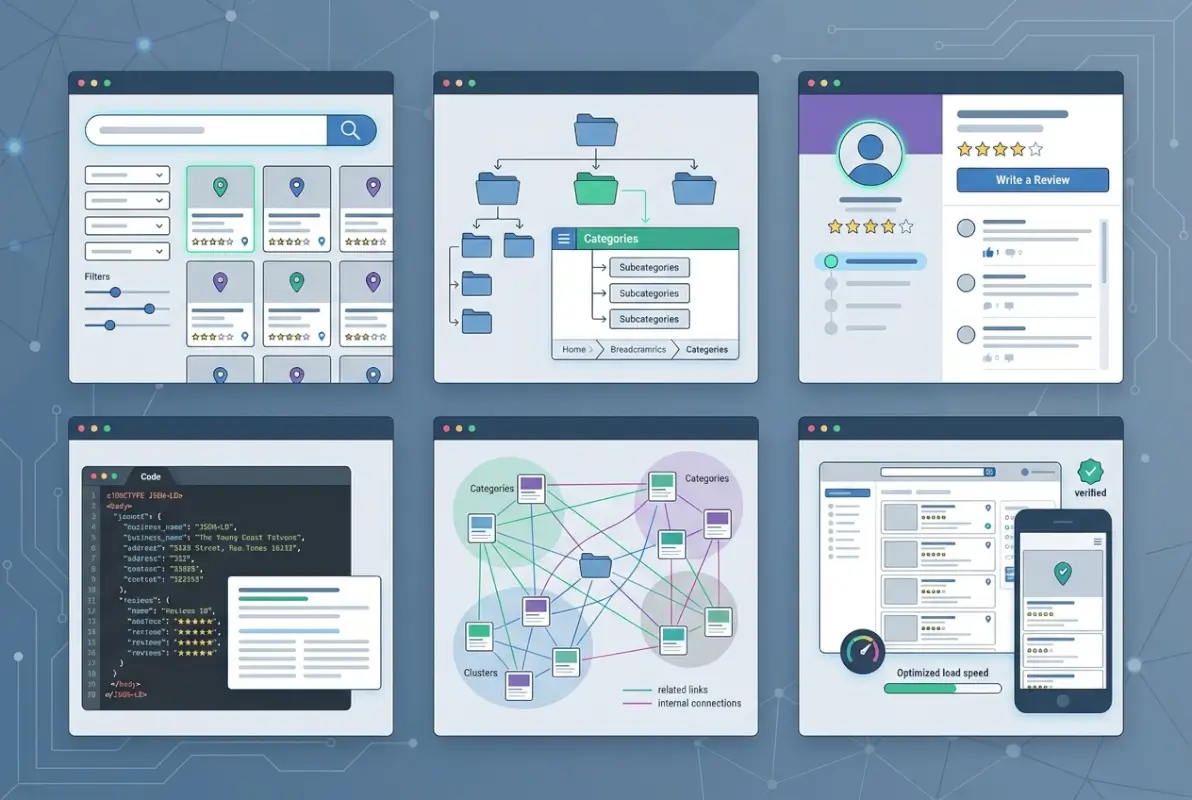 Tools and interfaces for 6 Directory Features That Have the Biggest Impact on SEO Rankings