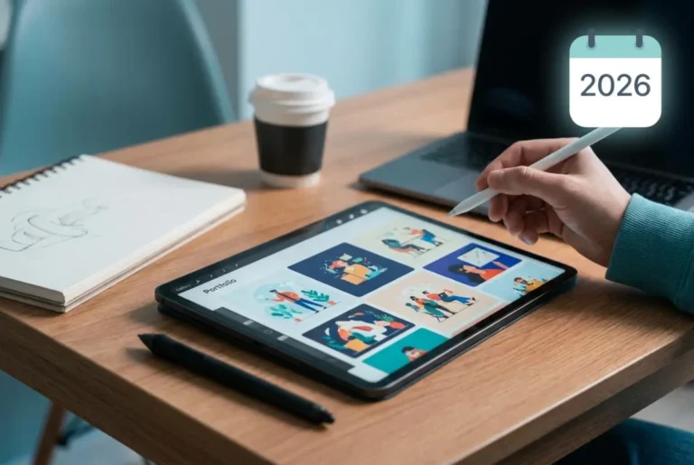 Visual overview of How to Build an Illustration Portfolio That Gets You Hired in 2026