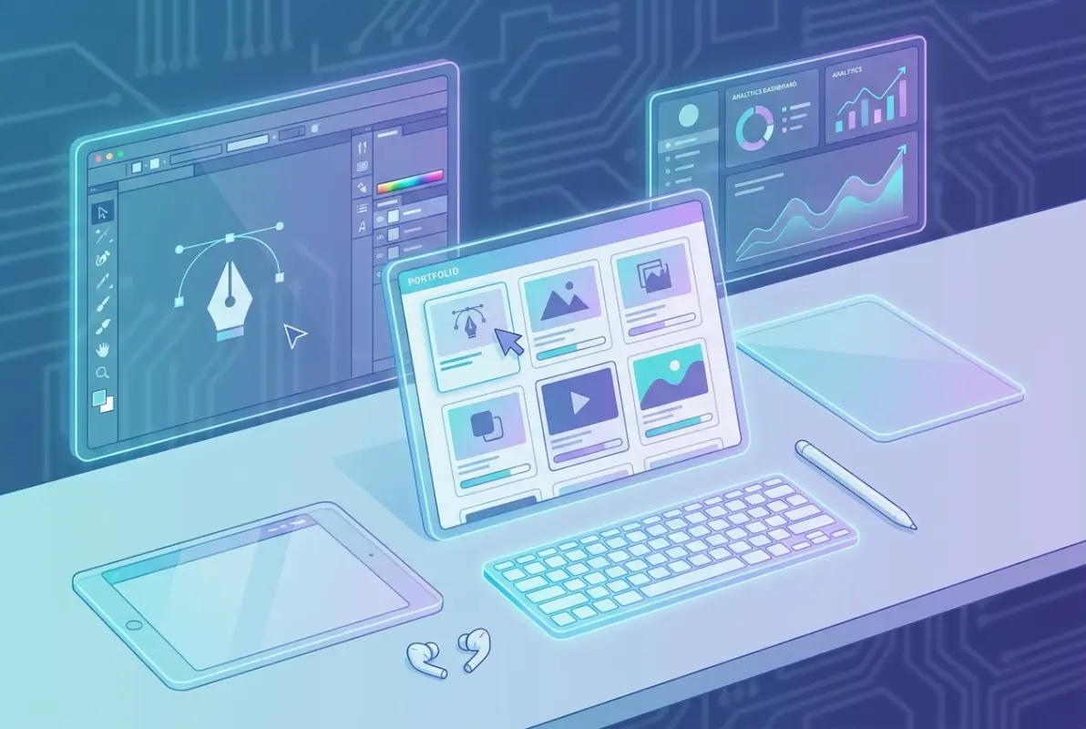 Tools and interfaces for How to Build an Illustration Portfolio That Gets You Hired in 2026