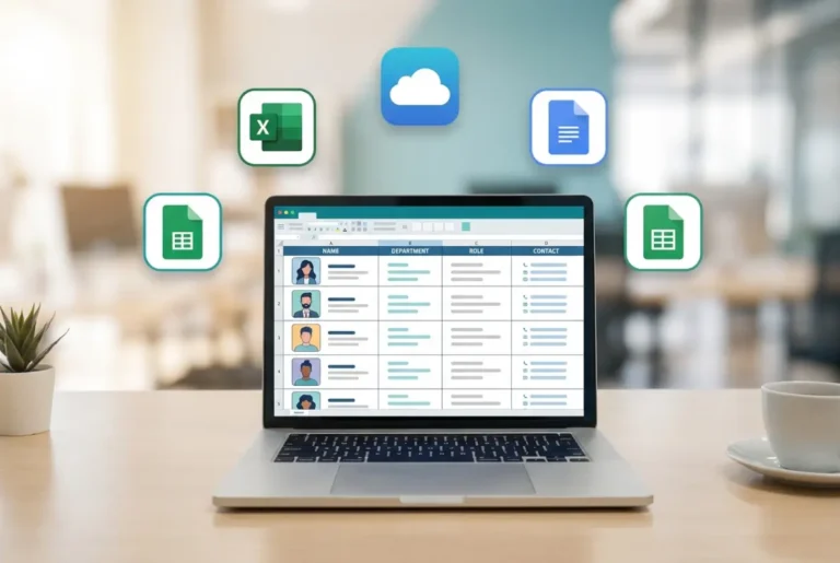 Visual overview of Employee Directory Template: 5 Free Options (Excel, Sheets & More)