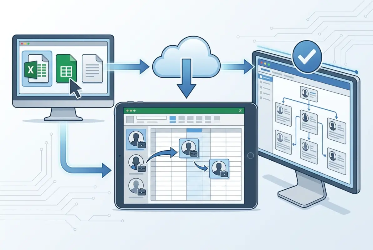 Step-by-step process for Employee Directory Template: 5 Free Options (Excel, Sheets & More)