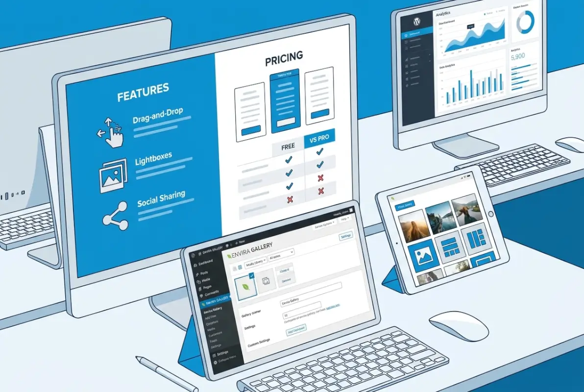 Tools and interfaces for Envira Gallery WordPress Plugin Review 2026: Features, Pricing & Free vs Pro Comparison