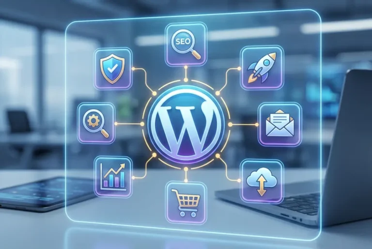 Visual overview of Essential WordPress Plugins: 7 Must-Have Examples You Need in 2025