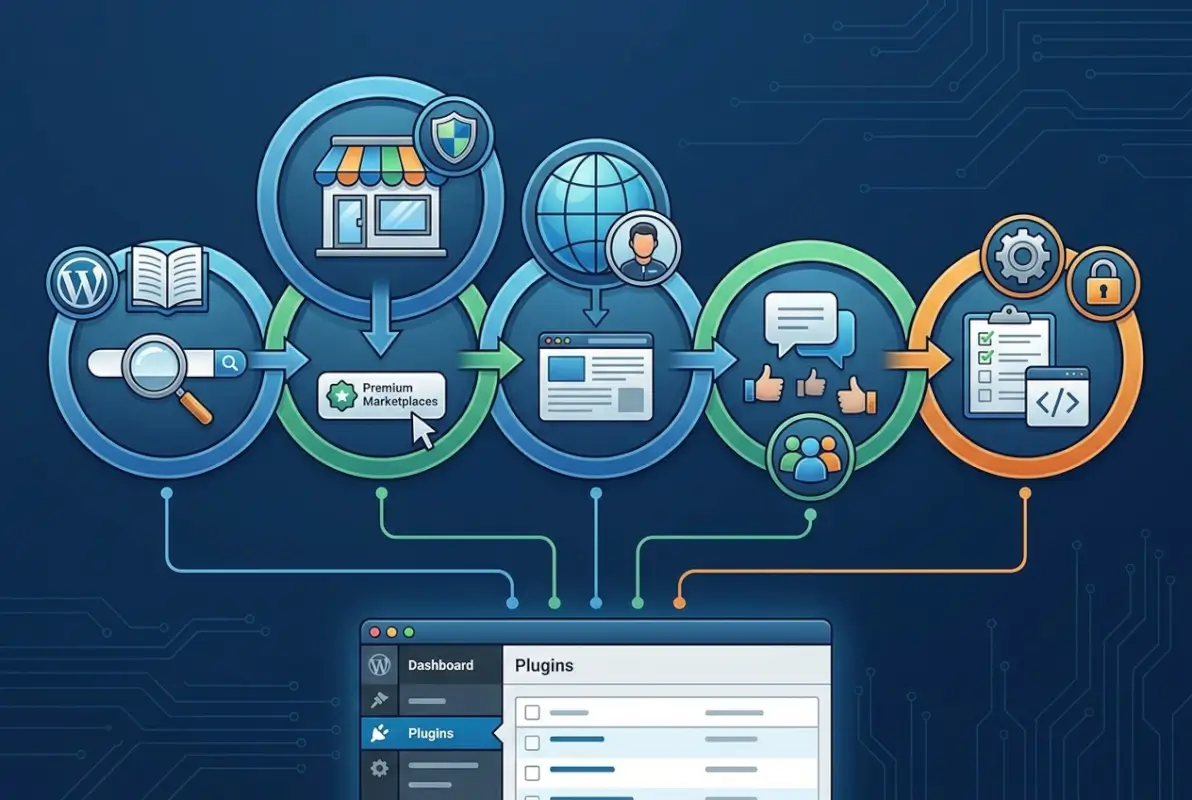 Step-by-step process for How to Find WordPress Plugins: 5 Trusted Sources for Secure, High-Quality Solutions