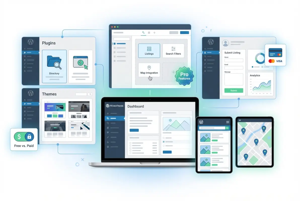 Tools and interfaces for How to Create a Directory Website in WordPress: Complete Guide (Free & Paid Methods)