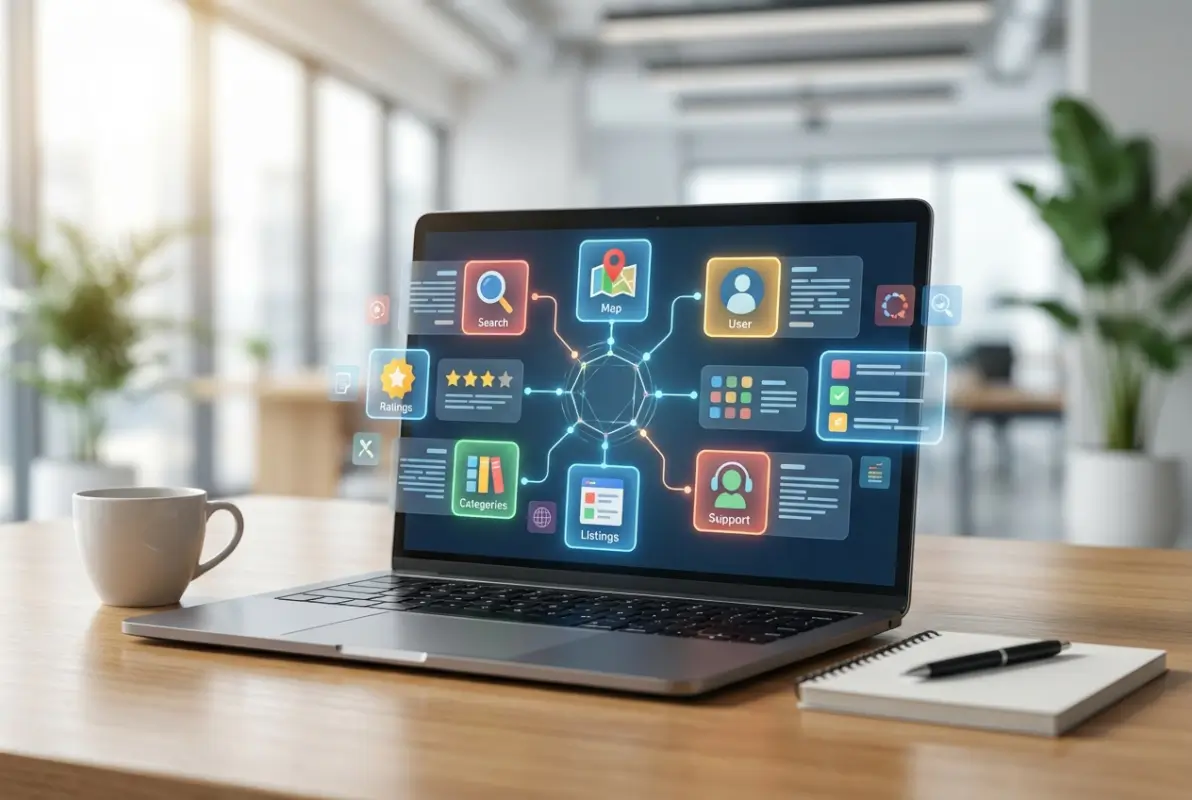 Visual overview of How to Create Your Own Online Directory: 7 Must-Have Elements