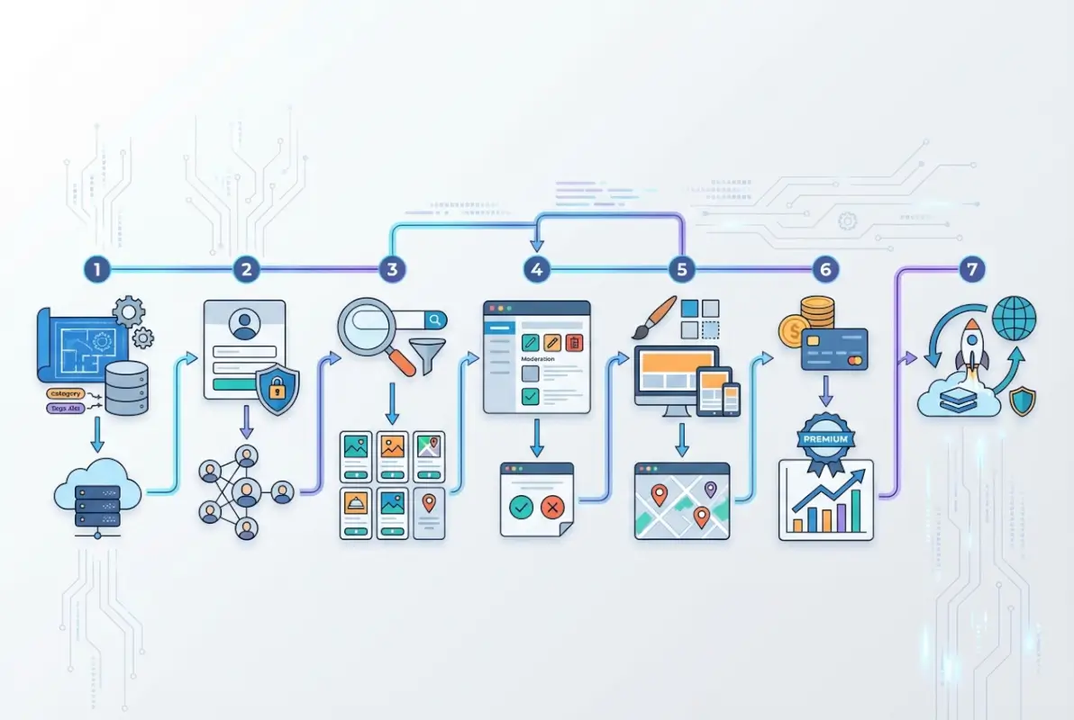 Step-by-step process for How to Create Your Own Online Directory: 7 Must-Have Elements