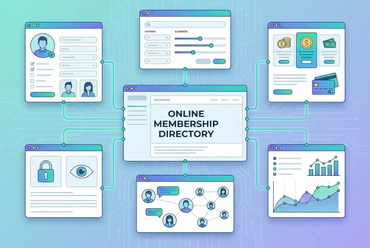 Tools and interfaces for How to Create an Online Membership Directory: 6 Key Features to Include