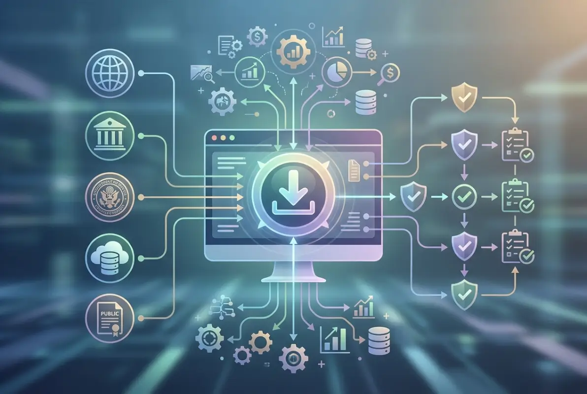 Visual overview of How to Download Business Directories Data: 5 Legal Sources & Compliance Workflows
