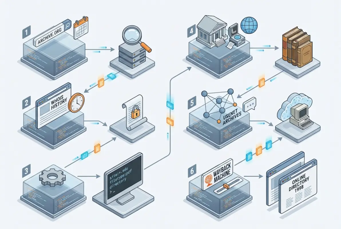 Step-by-step process for How to Find an Online Directory from the Past: 6 Research Tips