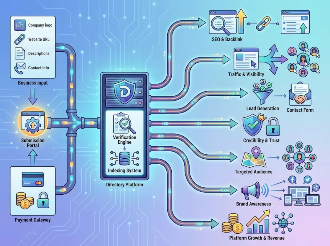 Step-by-step process for Paid Directory Submission: 7 Benefits for Businesses & Platforms