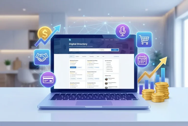 Visual overview of 6 Proven Ways to Monetize an Online Directory & Earn $10K/Month