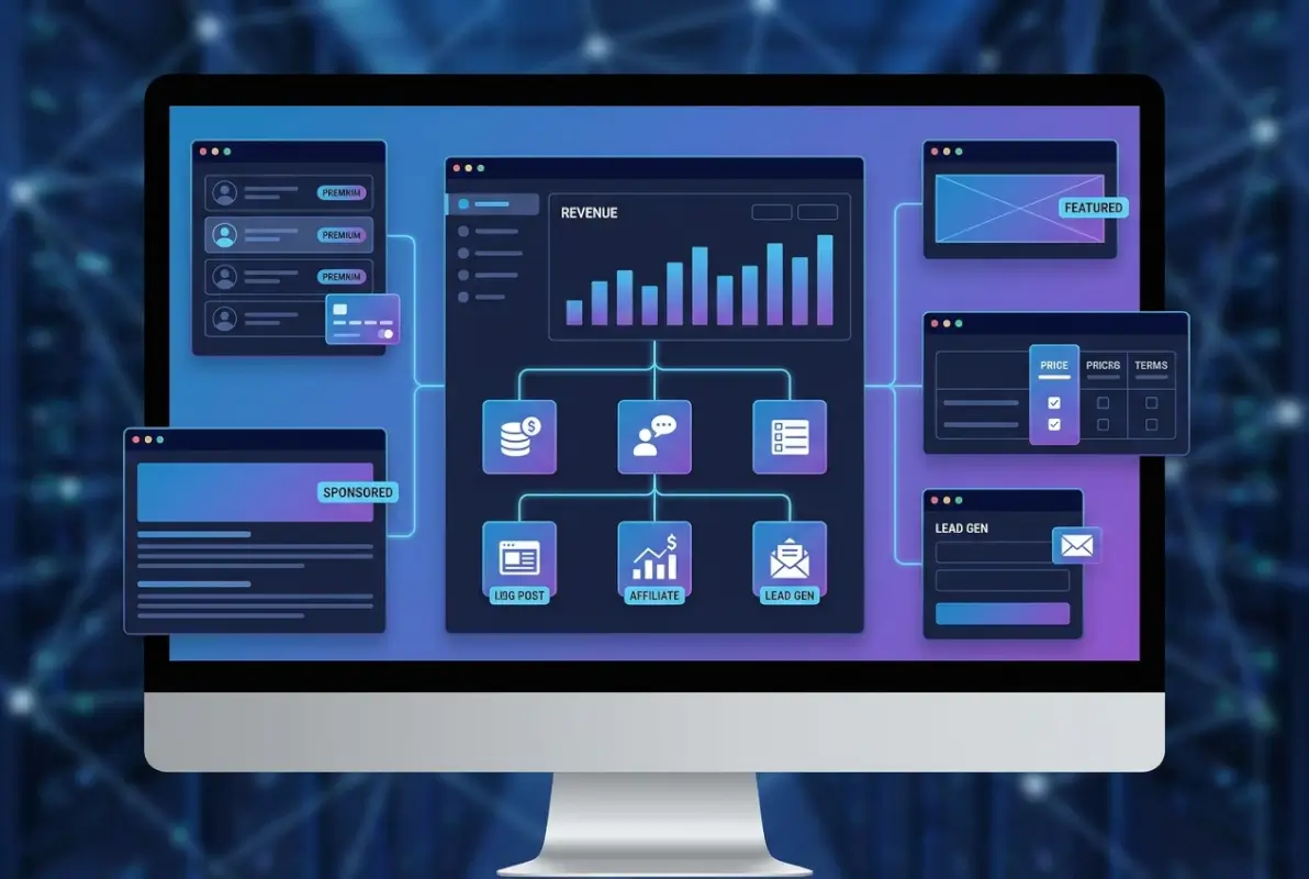 Tools and interfaces for 6 Proven Ways to Monetize an Online Directory & Earn $10K/Month