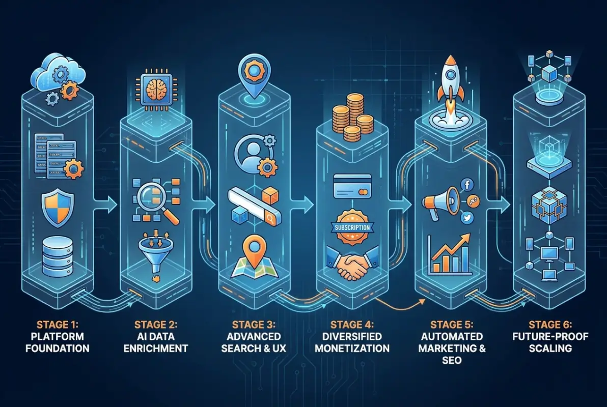 Step-by-step process for 6 Secrets to Making a Profitable Directory Website in 2026