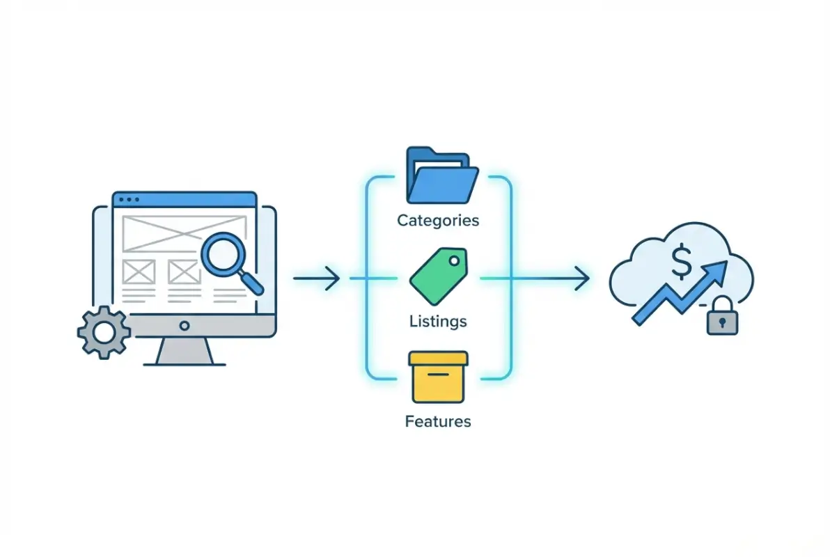 Core concepts behind 5 Strategies to Make Money on Directory Websites Online (Earn $5K/Month)
