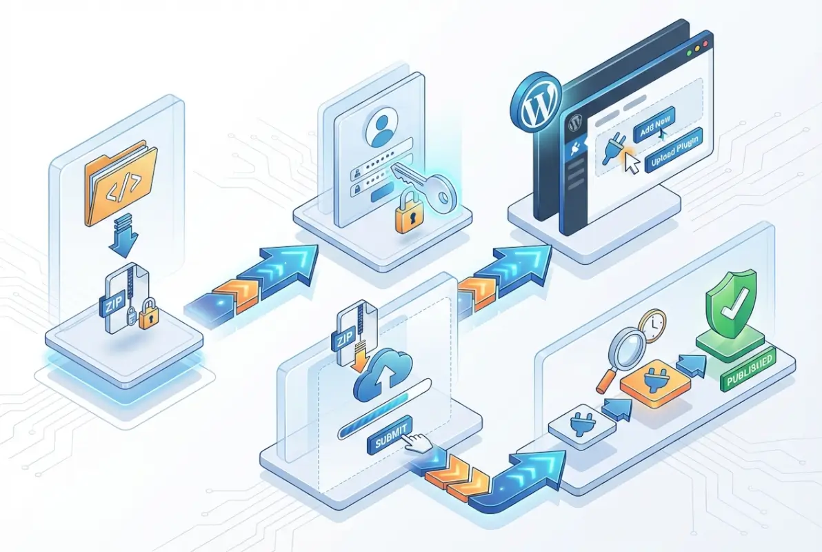 Step-by-step process for 5 Simple Steps to Upload a Plugin to the WordPress Directory