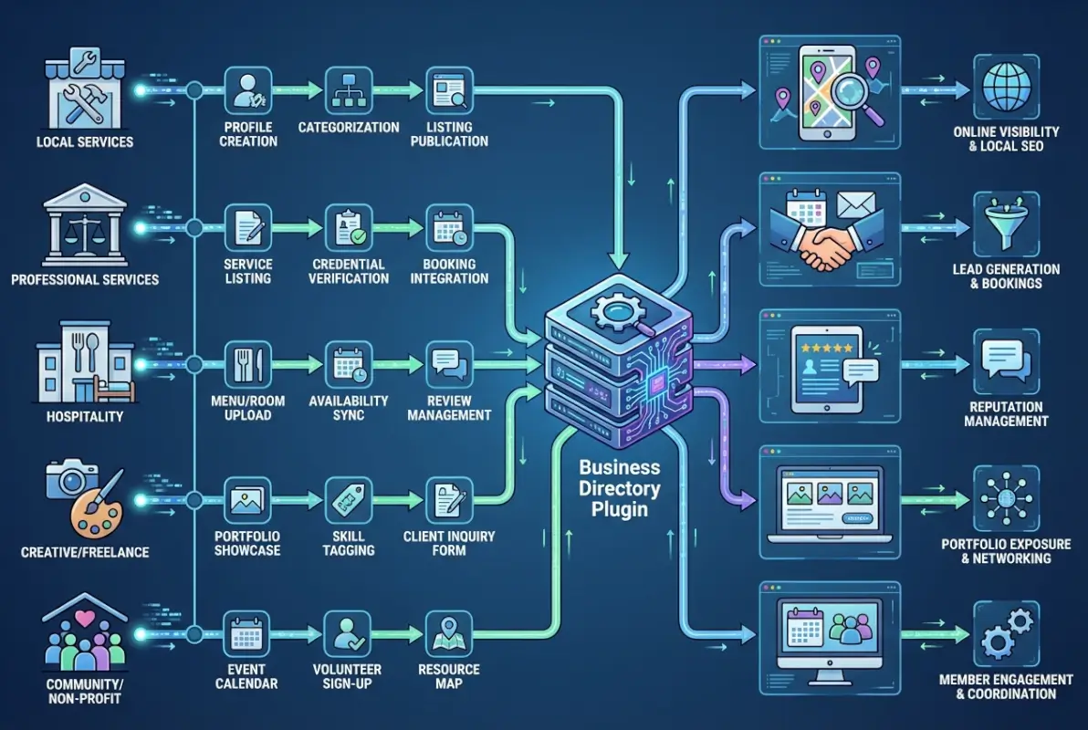 Step-by-step process for Who Uses the Business Directory Plugin? 5 Types of Businesses It Benefits