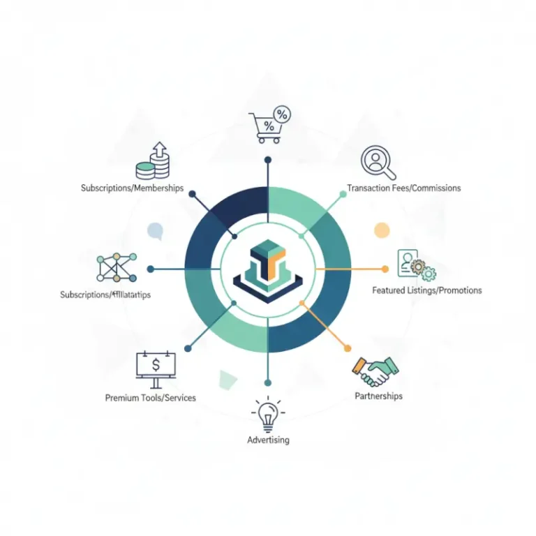 Visual overview of Directory Revenue Model: 6 Strategies for Monetizing Your Platform