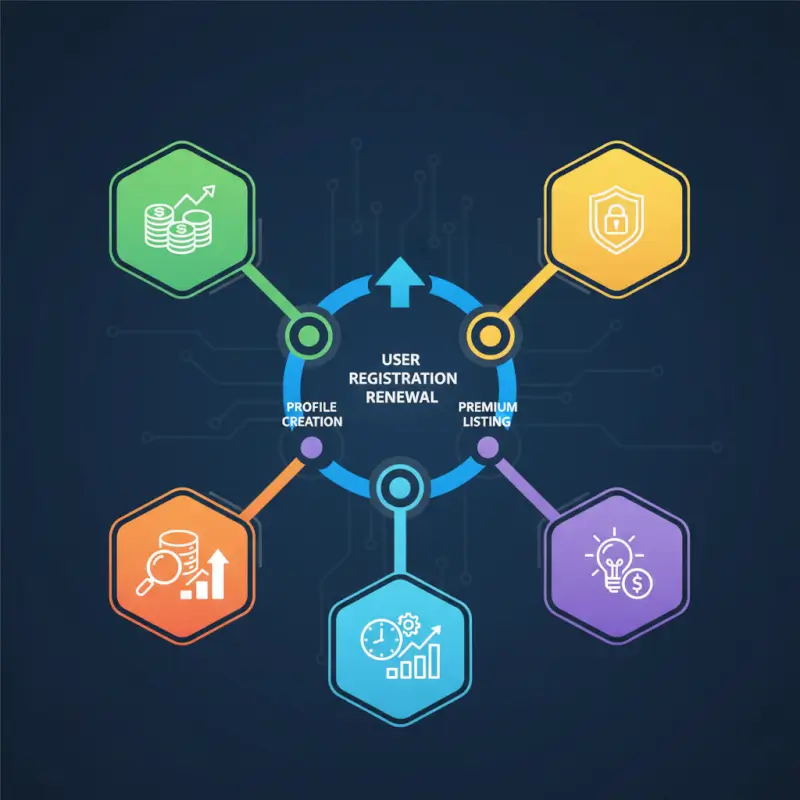Step-by-step process for Directory Subscription: 5 Advantages of Recurring Revenue Models