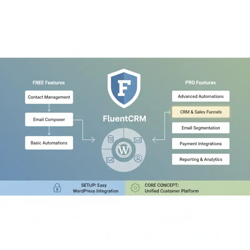 Core concepts behind FluentCRM Pricing 2025: WordPress Plugin Features & Free vs Pro Comparison