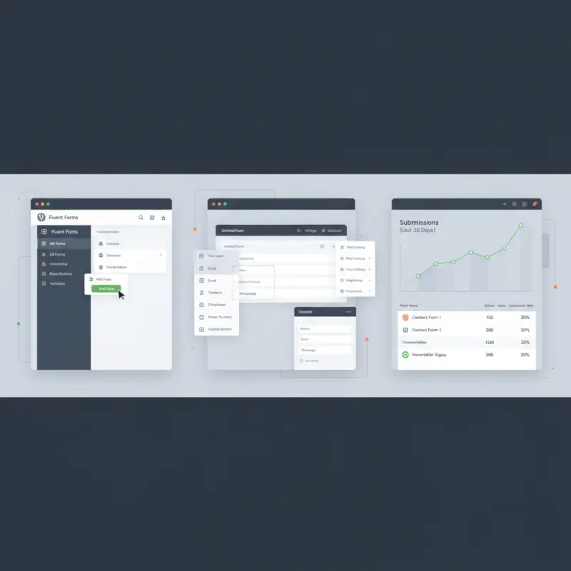 Tools and interfaces for How to Create WordPress Contact Forms with FluentForm (Complete 2024 Guide)