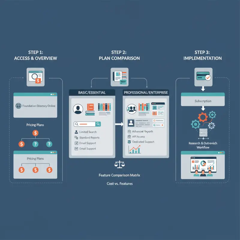Step-by-step process for Foundation Directory Online Cost: Pricing Plans & Features Compared
