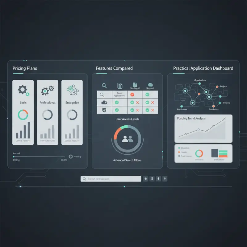 Tools and interfaces for Foundation Directory Online Cost: Pricing Plans & Features Compared