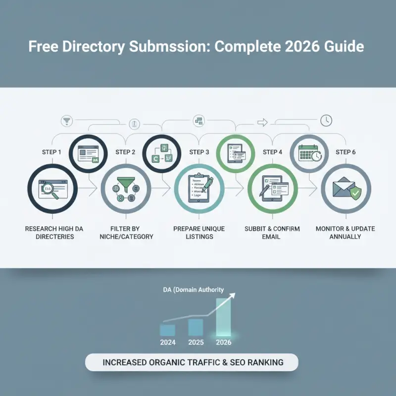 Step-by-step process for Free Directory Submission Sites: Complete 2026 Guide to High DA Listings