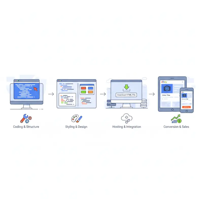 Step-by-step process for Free eBay Listing Template HTML: Create Professional Custom Templates That Convert