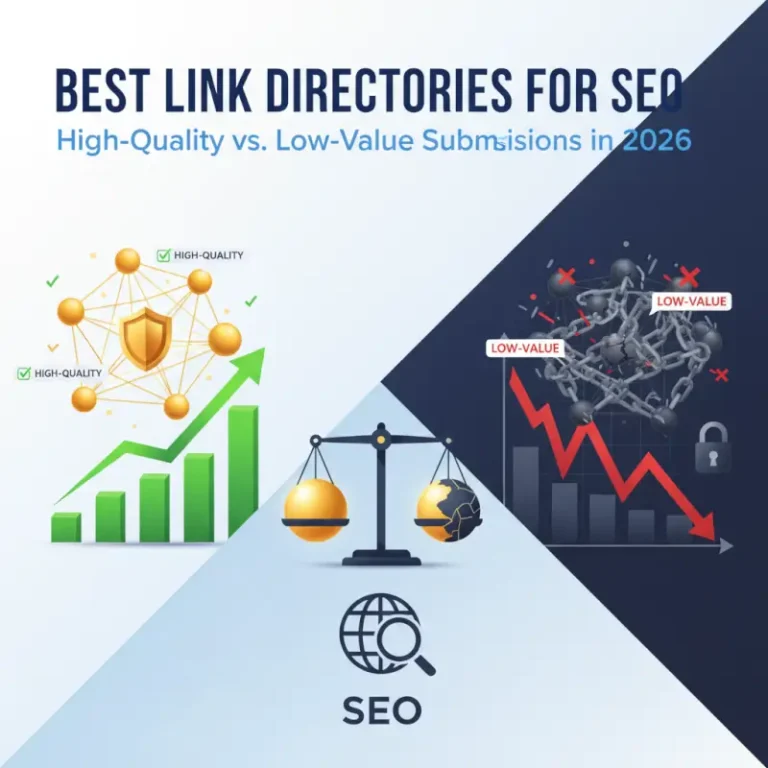 Visual overview of Best Link Directories for SEO: High-Quality vs Low-Value Submissions in 2026
