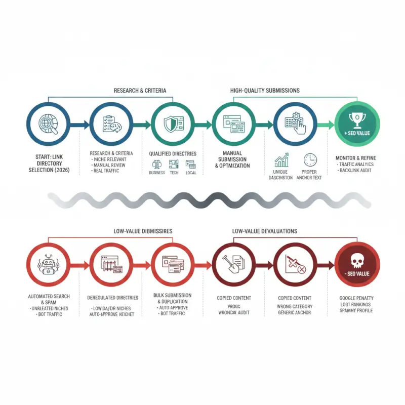Step-by-step process for Best Link Directories for SEO: High-Quality vs Low-Value Submissions in 2026