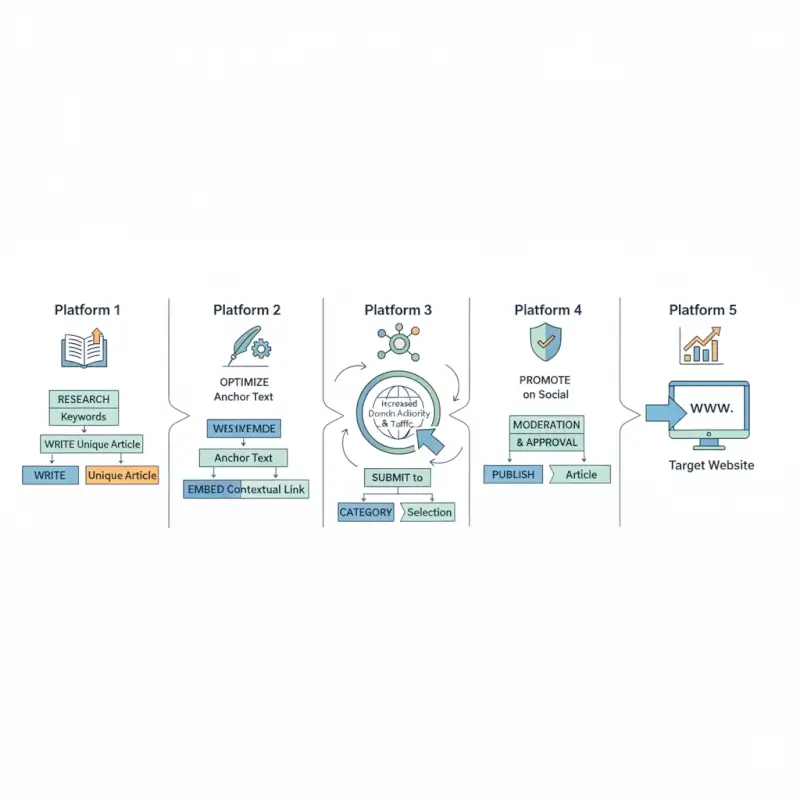 Step-by-step process for Best Article Directories for Backlinks in 2025: 5 Platforms That Still Work