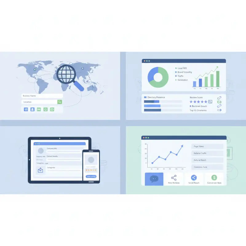 Tools and interfaces for Free Online Directory: 10+ Essential Web Directories for Business Growth