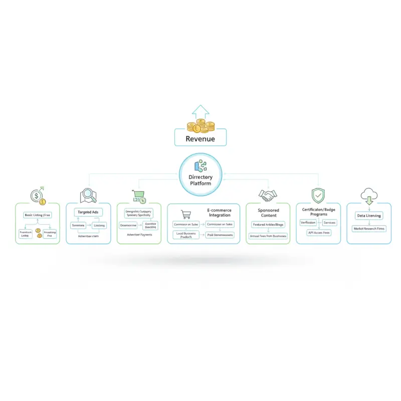 Step-by-step process for How Business Directories Make Money: 6 Revenue Streams Revealed