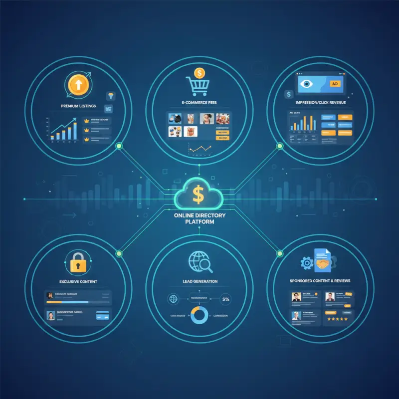 Tools and interfaces for How Online Directories Make Money: 6 Revenue Streams Revealed